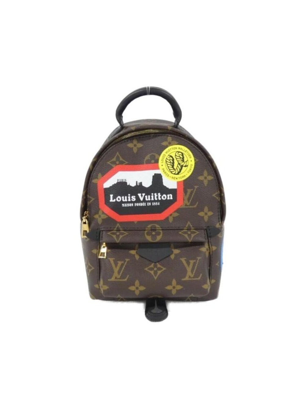 Louis Vuitton Monogram World Tour Palm Spring Backpack Mini Sac Brown Marron